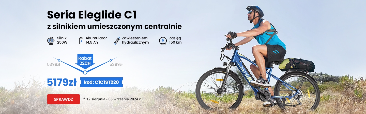 Wyprzedaż Eleglide C1 Trekking E-Bikes - Zniżka 220zł, Darmowe Prezenty, Tylko 5179zł